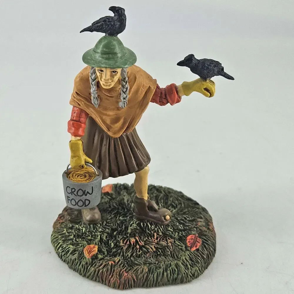 Department 56 Halloween Village Accessories Crow hag decor New in the box